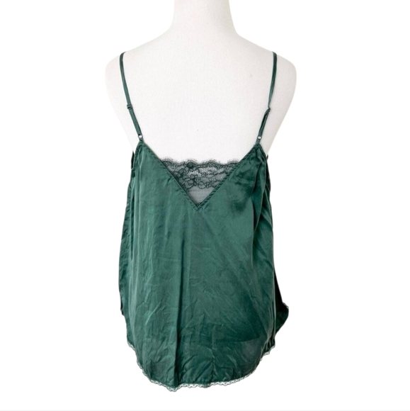 Anthropologie E By Eloise Green Silk Lace Cami Top - Picture 2 of 6